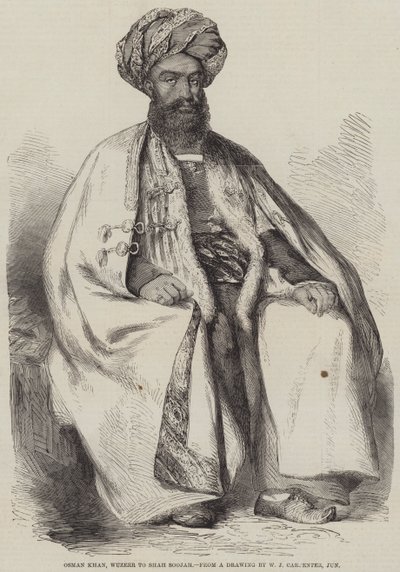 Osman Khan, Wuzeer zu Shah Soojah von William Carpenter